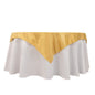 Lamour Satin 54"x54" Table Overlay Square Tablecloth Champagne - Durable & Silk-Like Table Cover Pro Linens