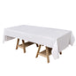 Linen - Like Paper 50"x108" Rectangle Tablecloth White - Disposable Airlaid Table Cover for Easy Cleanup - Pro Linens