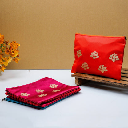 Lotus Printed Pouch Fabric PRO Indian