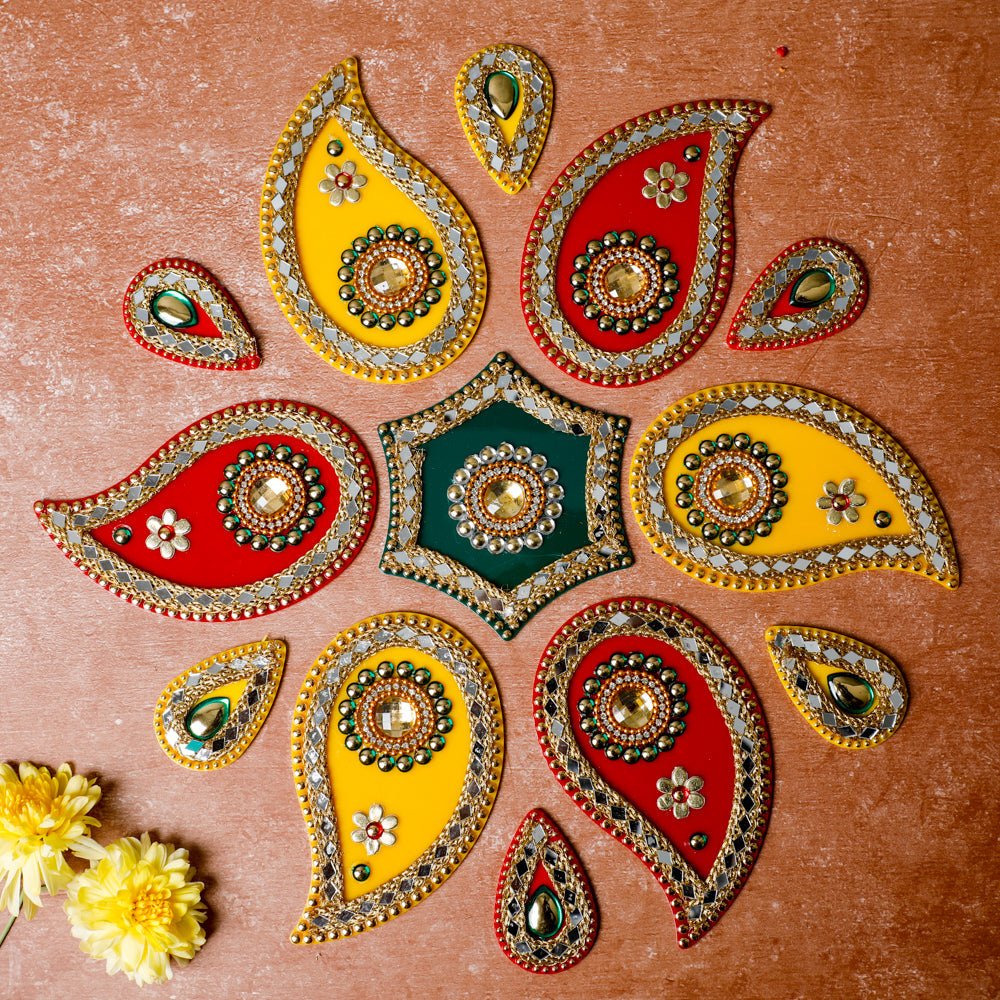 Mango Motif Rangoli Acrylic PRO Indian