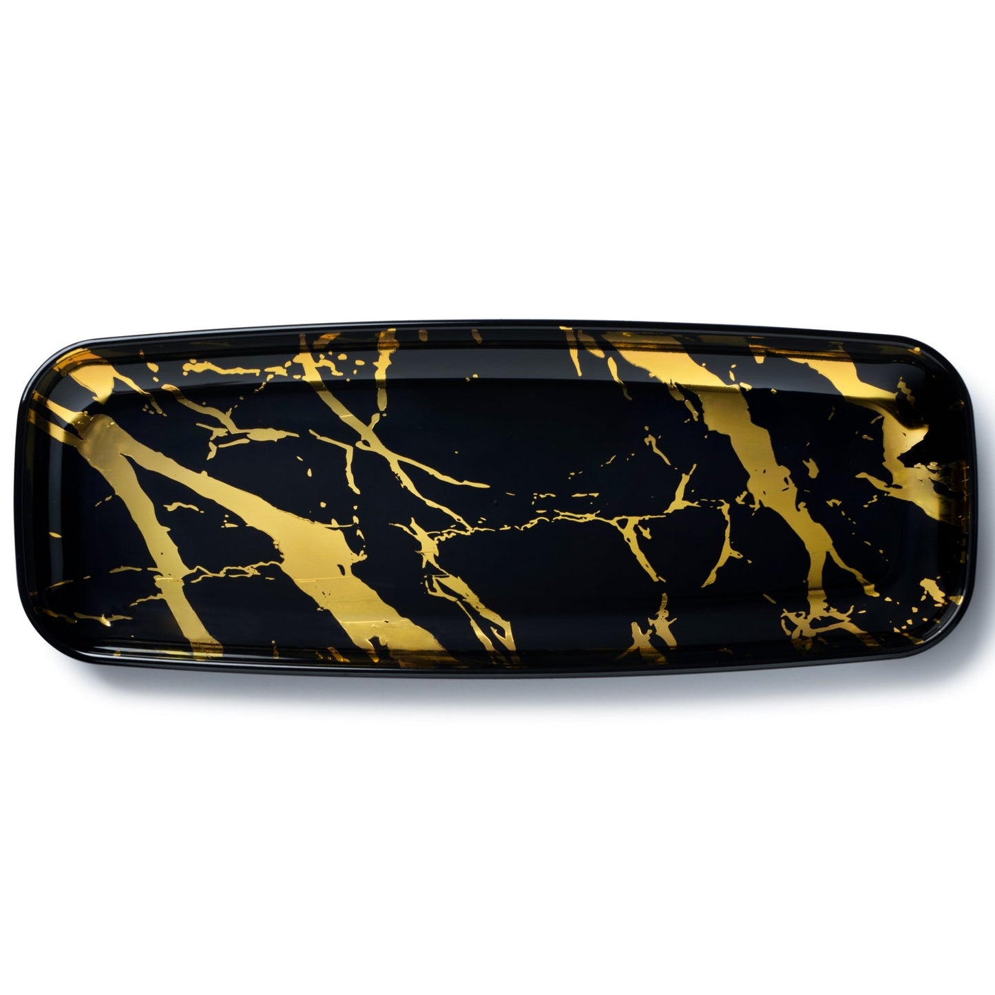 Marble Black and Gold Oval Serving Dish - 2 Pack - Pro Linens