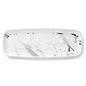 Marble White and Silver Oval Serving Dish - 2 Pack - Pro Linens