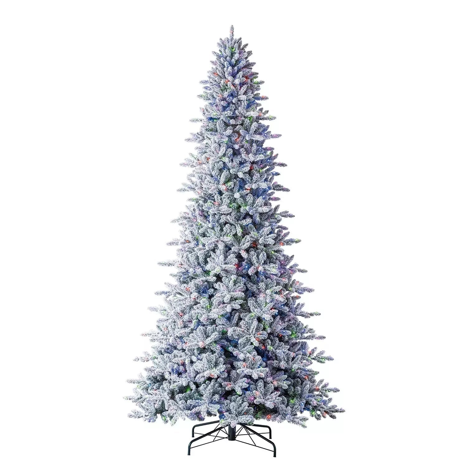 Member's Mark 12' Flocked Aspen Pre - Lit Christmas Tree - Pro Linens