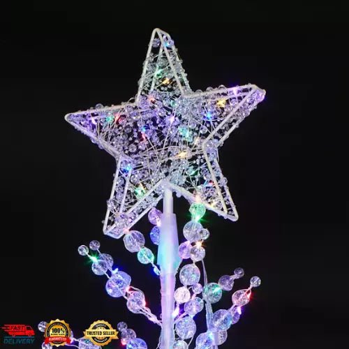 Member's Mark 6' Pre - Lit Crystal Beaded Tree - Pro Linens