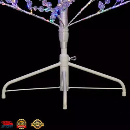 Member's Mark 6' Pre - Lit Crystal Beaded Tree - Pro Linens