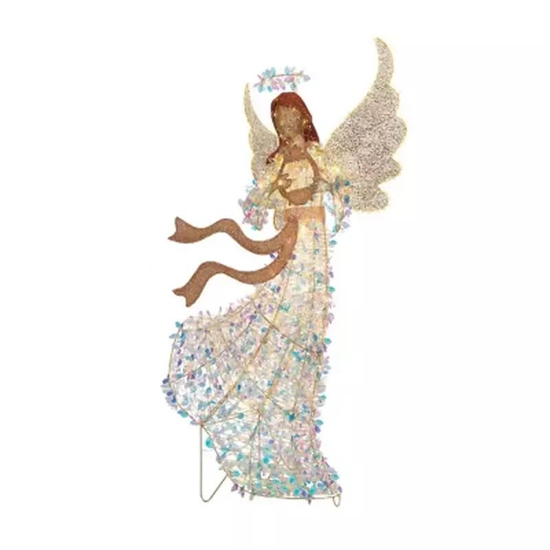 Member's Mark 6' Pre - Lit Iridescent Angel - Pro Linens