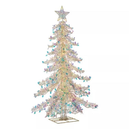 Member's Mark 6' Pre - Lit Iridescent Downswept Tree - Pro Linens