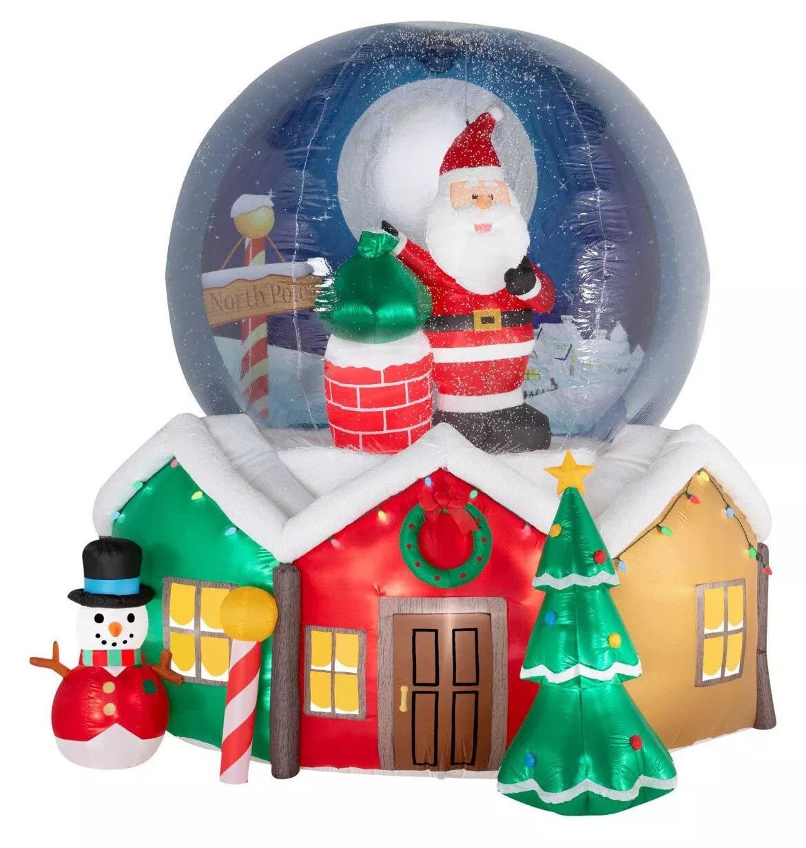 Member's Mark 9' Pre - Lit Inflatable Snowglobe - Pro Linens