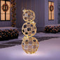 Member’s Mark Over 5' Pre - Lit Stack Ornament Décor Gold - Pro Linens