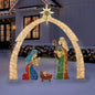 Member's Mark Pre - Lit Twinkling Nativity Set, 4 pc. - Pro Linens