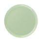 Mint Green Round Plastic Plates 10 Pack - Edge Plate Pro Linens