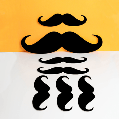 Moustache Cutouts - Pack of 7 Paper PRO Indian