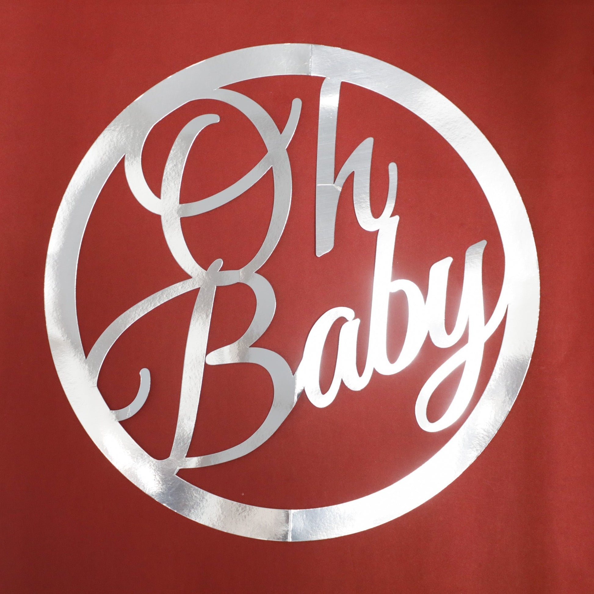 Oh Baby Cutout - Silver Paper PRO Indian