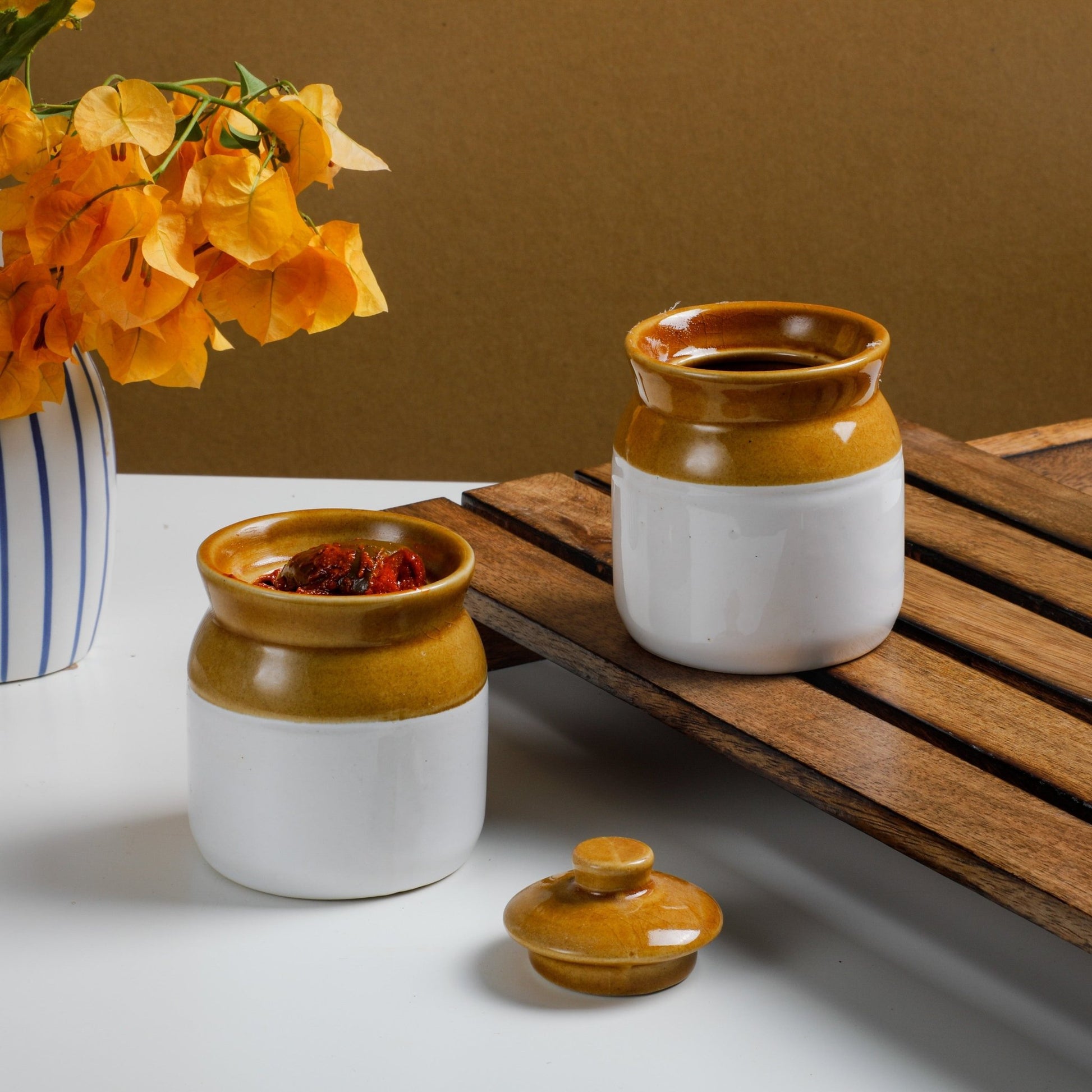 Old-Fashioned Pickle Jar - Small Ceramic PRO Indian