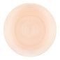 Peach Transparent Round Plastic Plates - Crystal Design Plate Pro Linens