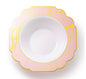 Pink and Gold Marble Plastic Plates 10 Pack - Grand Plate Pro Linens