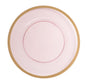 Pink and Gold Rim Chargers 13″ Round Plastic Charger Plate - 4 Pack - Pro Linens