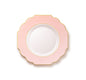 Pink and Gold Rim Plastic Plates 10 Pack - Grand Plate Pro Linens