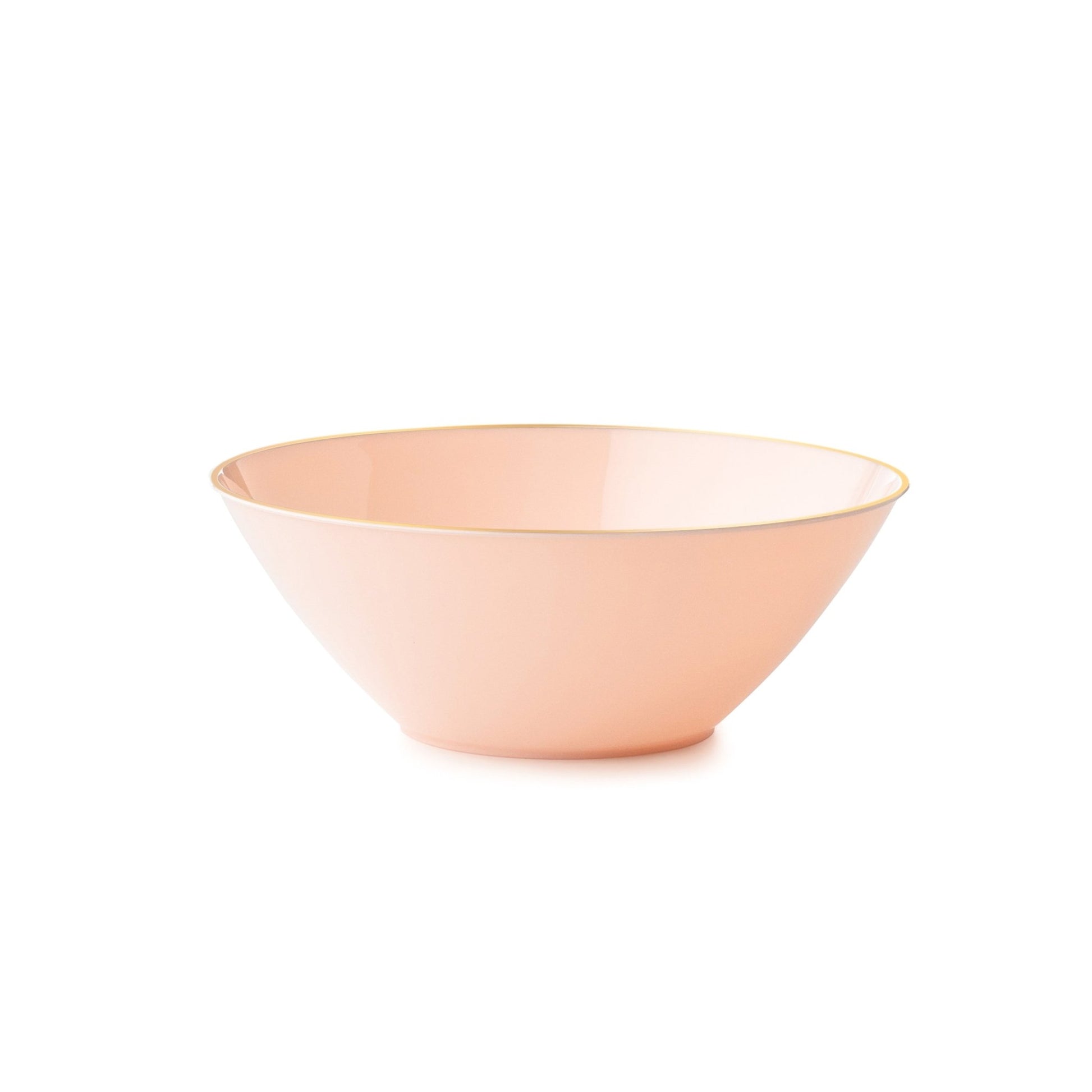 Pink and Gold Round Plastic Plates - Organic Plate Pro Linens