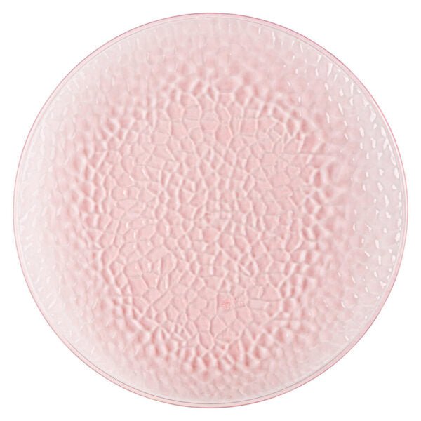 Pink Hammered 13″ Round Plastic Charger Plate - 4 Pack - Pro Linens