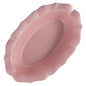 Pink Round Plastic Plates - Scalloped Plate Pro Linens