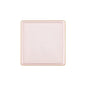 Pink Transparent and Gold Rim Square Plastic Plates - Square Edge Plate Pro Linens