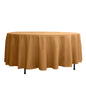 Polyester 108" Round Tablecloth Gold - Wrinkle-Resistant and Stylish Table Cover Pro Linens