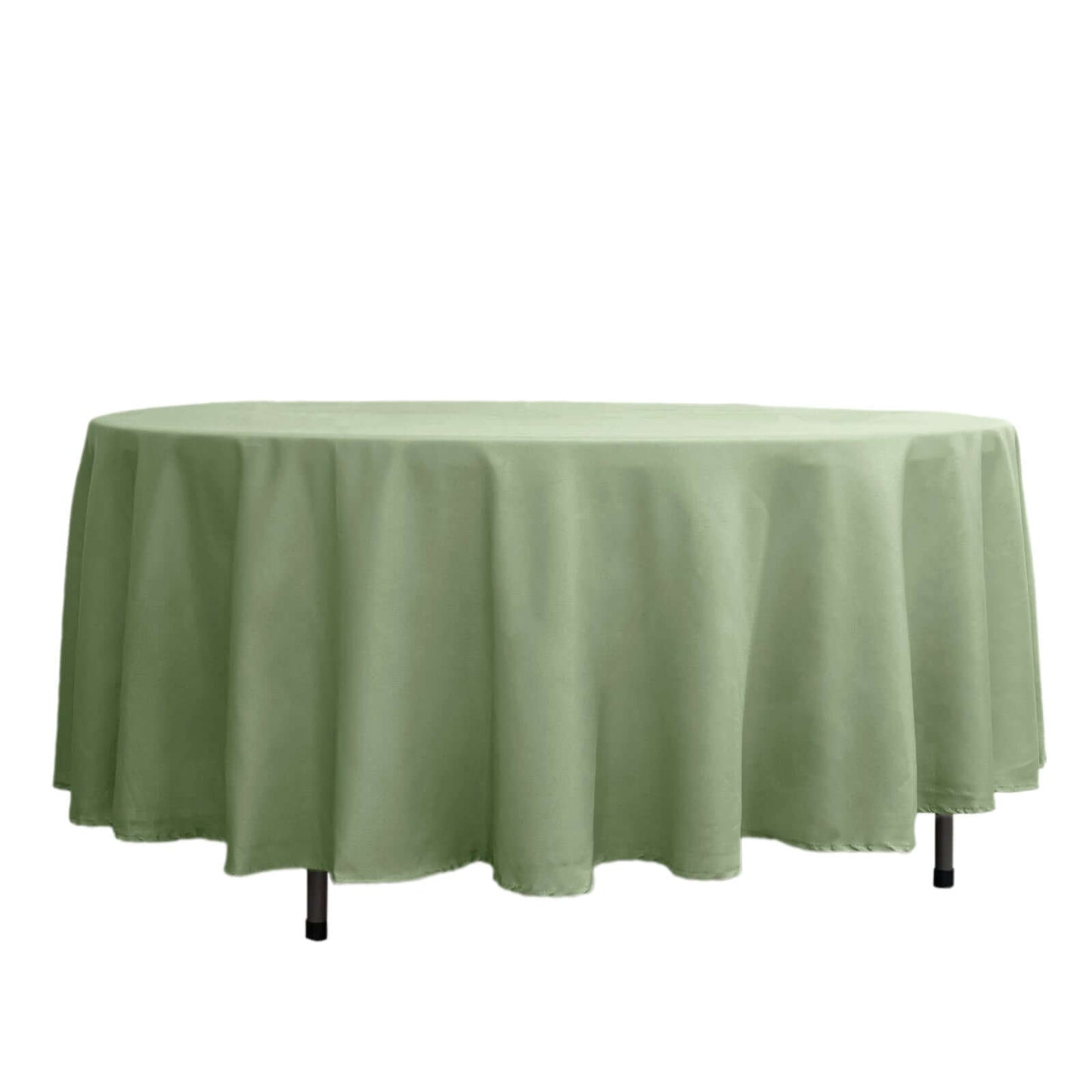 Polyester 108" Round Tablecloth Sage Green - Wrinkle-Resistant Table Cover Pro Linens