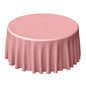 Polyester 120" Round Tablecloth Dusty Rose - Seamless Wrinkle-Resistant Table Cover Pro Linens