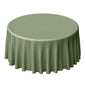 Polyester 120" Round Tablecloth Dusty Sage Green - Seamless Wrinkle-Resistant Table Cover Pro Linens