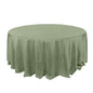 Polyester 132" Round Tablecloth Dusty Sage Green - Seamless Chic Table Cover Pro Linens