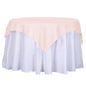 Polyester 54"x54" Table Overlay Square Tablecloth Blush - Wrinkle-Resistant & Durable Table Cover Pro Linens