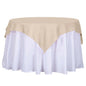 Polyester 54"x54" Table Overlay Square Tablecloth Nude - Wrinkle-Resistant & Durable Table Cover Pro Linens