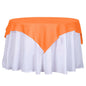 Polyester 54"x54" Table Overlay Square Tablecloth Orange - Wrinkle-Resistant & Durable Table Cover Pro Linens