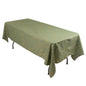 Polyester 60"x102" Rectangle Tablecloth Dusty Sage Green with Gold Foil Tree Branch Pattern - Wrinkle-Resistant & Durable Table Cover Pro Linens