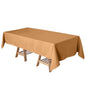 Polyester 60"x102" Rectangle Tablecloth Gold - Durable and Stylish Table Cover for Special Events - Pro Linens