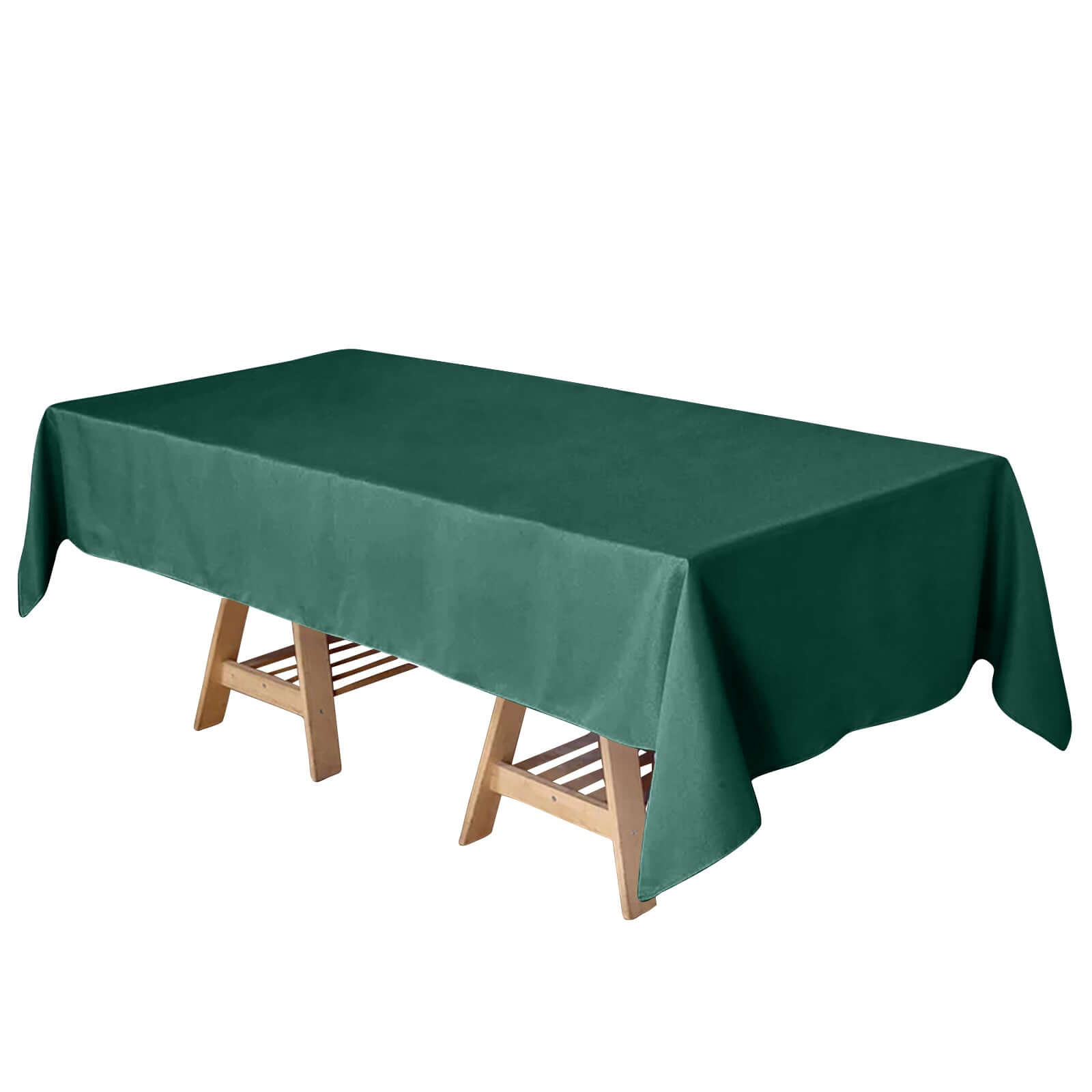 Polyester 60"x102" Rectangle Tablecloth Hunter Emerald Green - Durable and Stylish Table Cover - Pro Linens