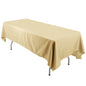 Polyester 60"x126" Rectangle Tablecloth Champagne - Wrinkle-Resistant Table Cover Pro Linens