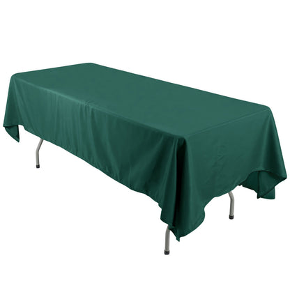 Polyester 60"x126" Rectangle Tablecloth Hunter Emerald Green - Wrinkle - Resistant Table Cover - Pro Linens