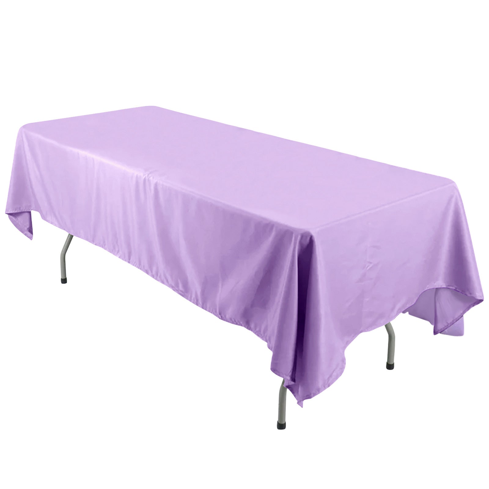 Polyester 60"x126" Rectangle Tablecloth Lavender Lilac - Wrinkle - Resistant Table Cover - Pro Linens