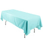 Polyester 60"x126" Rectangle Tablecloth Light Blue - Wrinkle - Resistant Table Cover - Pro Linens