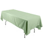 Polyester 60"x126" Rectangle Tablecloth Sage Green - Wrinkle-Resistant Table Cover Pro Linens