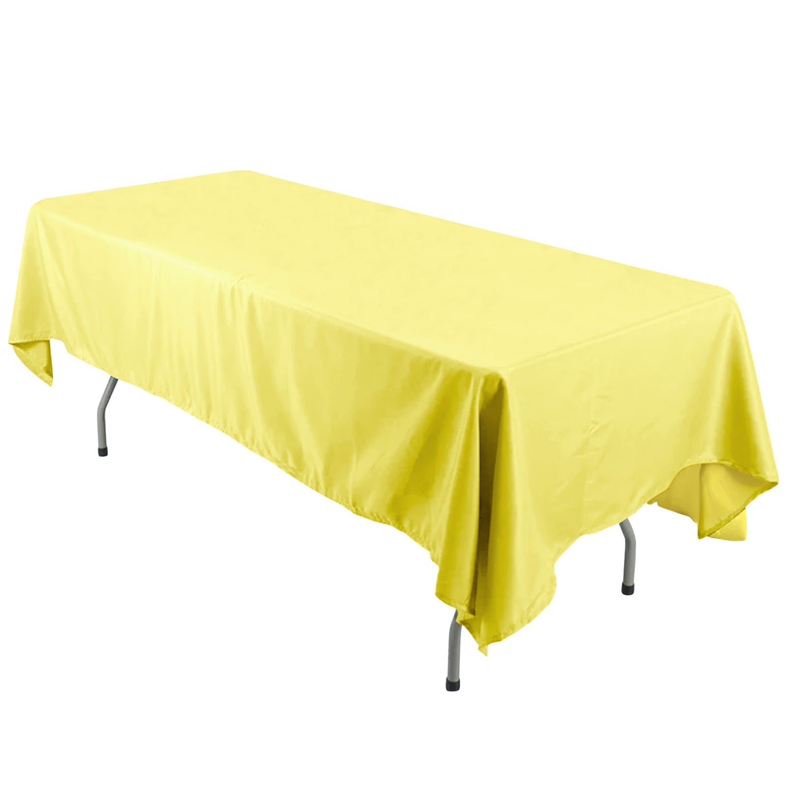 Polyester 60"x126" Rectangle Tablecloth Yellow - Wrinkle - Resistant Table Cover - Pro Linens