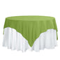 Polyester 70"x70" Table Overlay Square Tablecloth Apple Green - Wrinkle-Resistant & Durable Table Cover Pro Linens