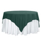 Polyester 70"x70" Table Overlay Square Tablecloth Hunter Emerald Green - Wrinkle-Resistant & Durable Table Cover Pro Linens