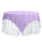 Polyester 70"x70" Table Overlay Square Tablecloth Lavender Lilac - Wrinkle-Resistant & Durable Table Cover Pro Linens