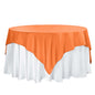 Polyester 70"x70" Table Overlay Square Tablecloth Orange - Wrinkle-Resistant & Durable Table Cover Pro Linens