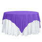 Polyester 70"x70" Table Overlay Square Tablecloth Purple - Wrinkle-Resistant & Durable Table Cover Pro Linens