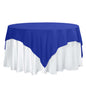 Polyester 70"x70" Table Overlay Square Tablecloth Royal Blue - Wrinkle-Resistant & Durable Table Cover Pro Linens