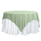 Polyester 70"x70" Table Overlay Square Tablecloth Sage Green - Wrinkle-Resistant & Durable Table Cover Pro Linens